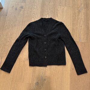 All Saints grey Button-Up Cardigan
